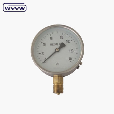Scale Range Pressure 0.. 1000 bar Bourdon buis drukmeter met roestvrijstalen aansluiting