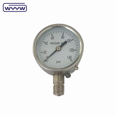 Scale Range Pressure 0.. 1000 bar Bourdon buis drukmeter met roestvrijstalen aansluiting