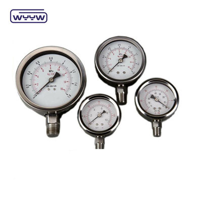63 mm Diameter ± 2,5% nauwkeurigheid Klasse Alle roestvrij staal drukmeter accepteert OEM service