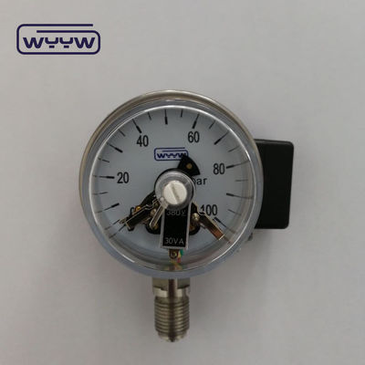63 mm industriële drukmeting Elektrische contactdrukmeter met 2,5% nauwkeurigheid