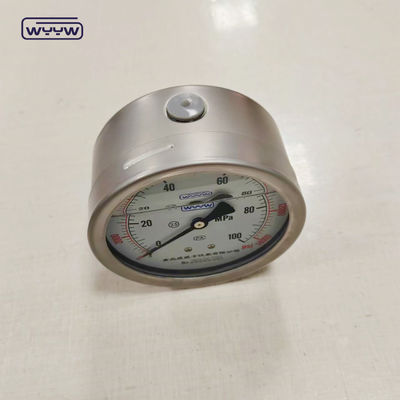 11 Jaar Productie Ervaring Drukmeter Manometer 0-100Mpa Drukbereik Onderste Achterste Montage