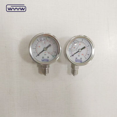 Vloeibare buis van roestvrij staal van Bourton 1/4&quot; 1/2'' BSP/PT/NPT/G/M draad ±1,6% van volle schaal