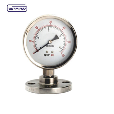 Onderaansluiting NPT-draad Standaarddiafragma-type drukmeter voor nauwkeurige drukcontrole en -bewaking