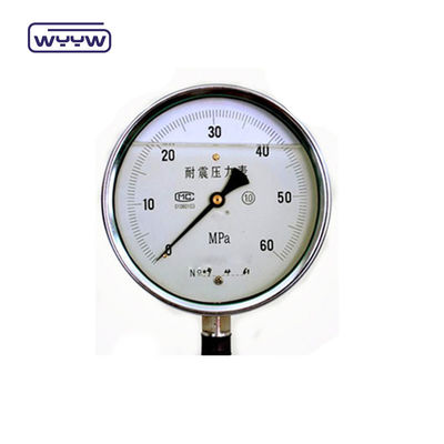 150 mm drukmetingsinstrument met vloeistofvuller Zwart geschilderd aluminium wijzer Accuraat Duurzaam