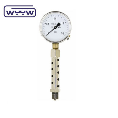 1/2 inch NPT hoge-temperatuur drukmeter met veilig glas venster en plastic venster