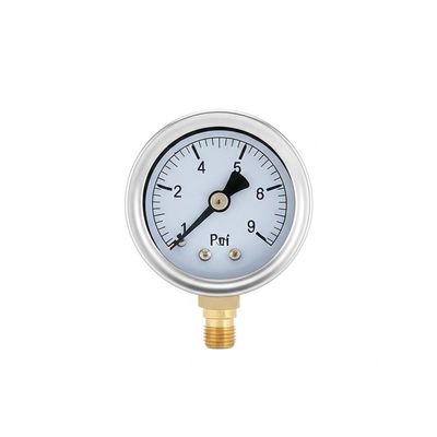 Drukmeter type manometer gebouwd met roestvrijstalen behuizing die consistente drukmetingen biedt