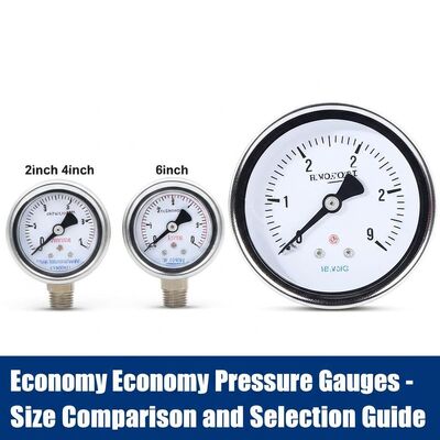2-inch 4-inch 6-inch Economische Manometer voor Industriële en Commerciële Toepassingen