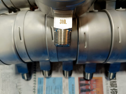 4 inch 316 roestvrijstalen drukmeter met bajonetten ring voor schokbestendige prestaties