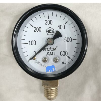 2.5 inch 60 MPa (600 bar) Helicale Bourdon-meter voor industriële toepassingen onder hoge druk