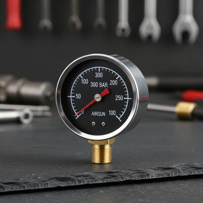 30mm 300 Bar Stalen Mini Manometer voor Luchtbuks