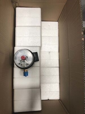 4-inch (100 mm) Elektrische contactmanometer met dubbele limietregeling en 380V 10VA voor automatisering