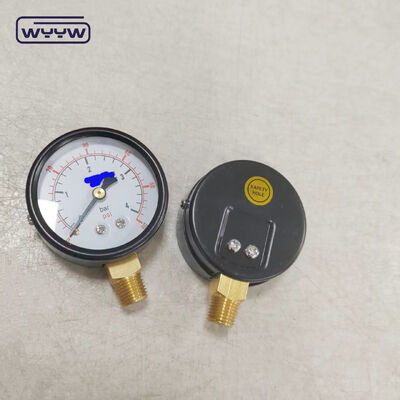 Radiële verbinding 60 mm bardrukmeter Gasdrukmeter