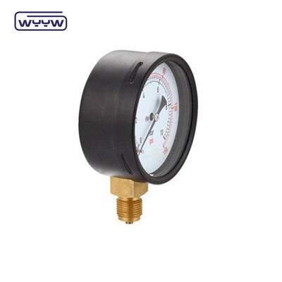 Radiële verbinding 60 mm bardrukmeter Gasdrukmeter