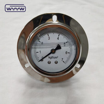 2,5 inch met glycerine gevulde achteraansluiting met flens hydraulische druktestmeter