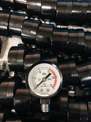 Meetbereik 0-100 Mpa Economische Manometer Geschikt voor Zuurstof CO2 Toepassingen Olievrij Droog Type Duurzaam en Prestatie