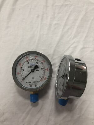 40°F tot 140°F gasdrukmeter met Bourdon buismateriaal Fosforbrons Ontworpen voor nauwkeurige drukregeling