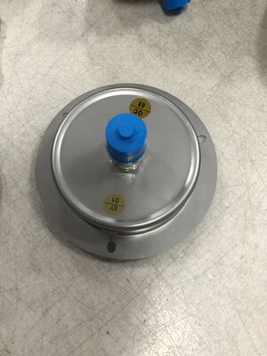 Druimmeter van roestvrij staal met met glycerine gevulde medium en fosfor gevulde bronzen bourdonbuis voor nauwkeurige metingen