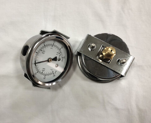60 mm halfstaaldrukmeter met dubbele schaalmeting voor industriële toepassingen